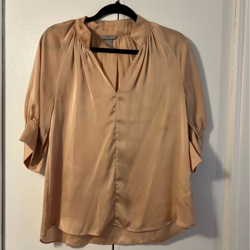 Pink Satin Blouse
